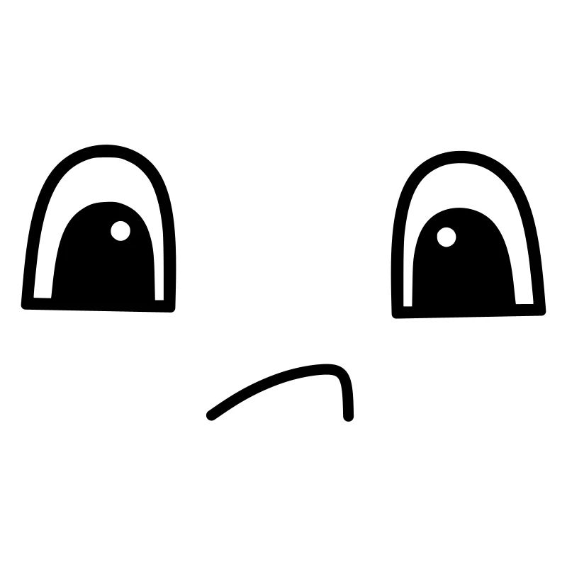 Mignon visage triste