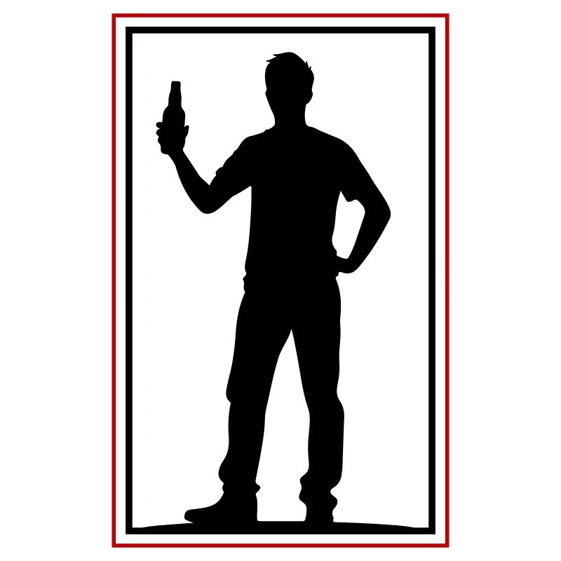 Drinking Bier Silhouette