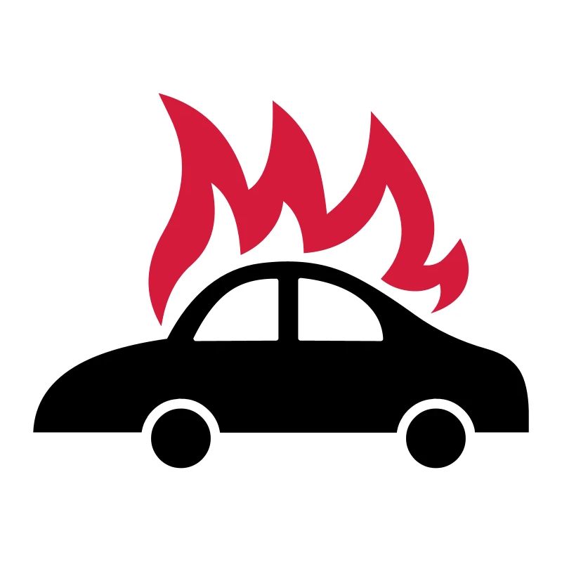 burning car