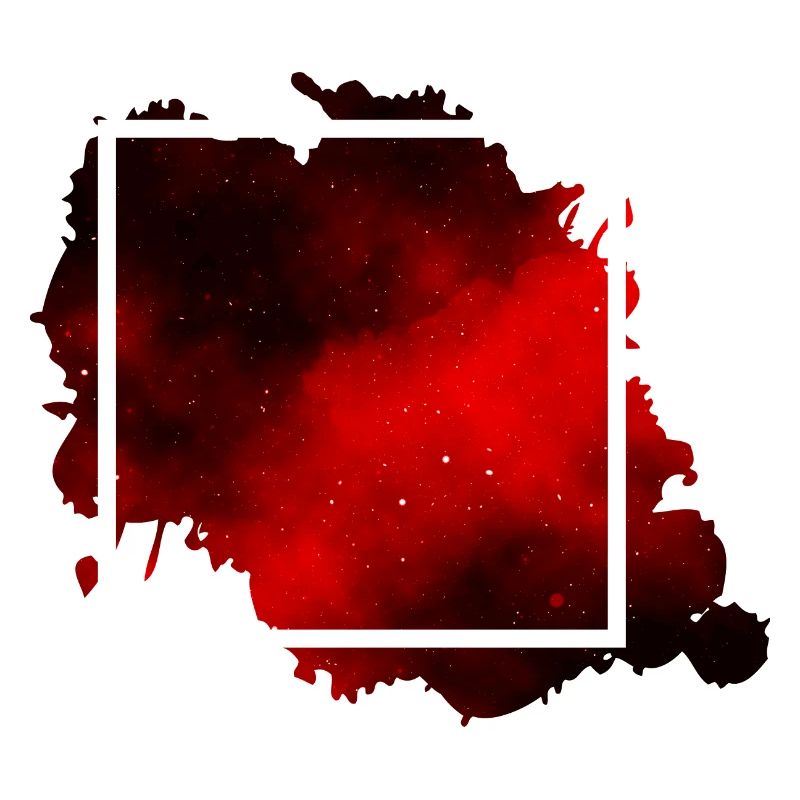 Space Square Red Universe