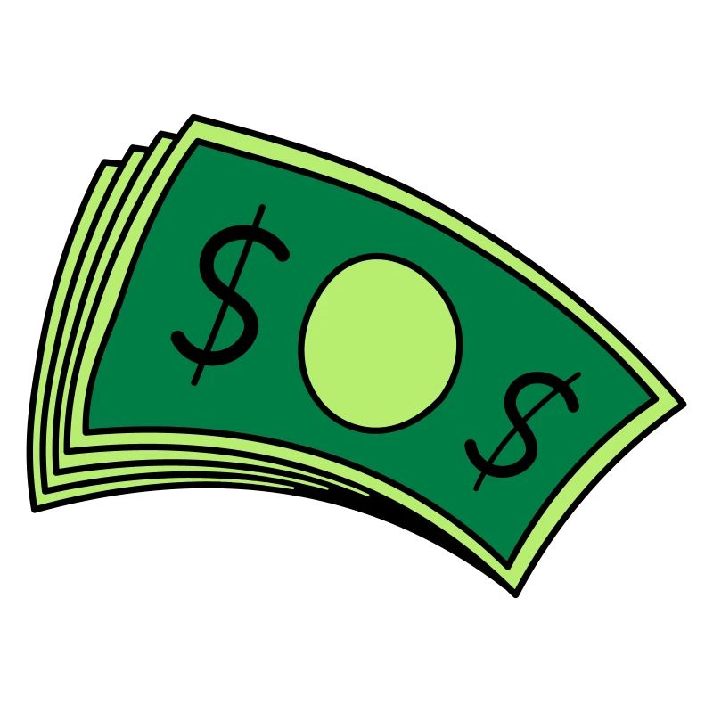 Piles d’argent de billets