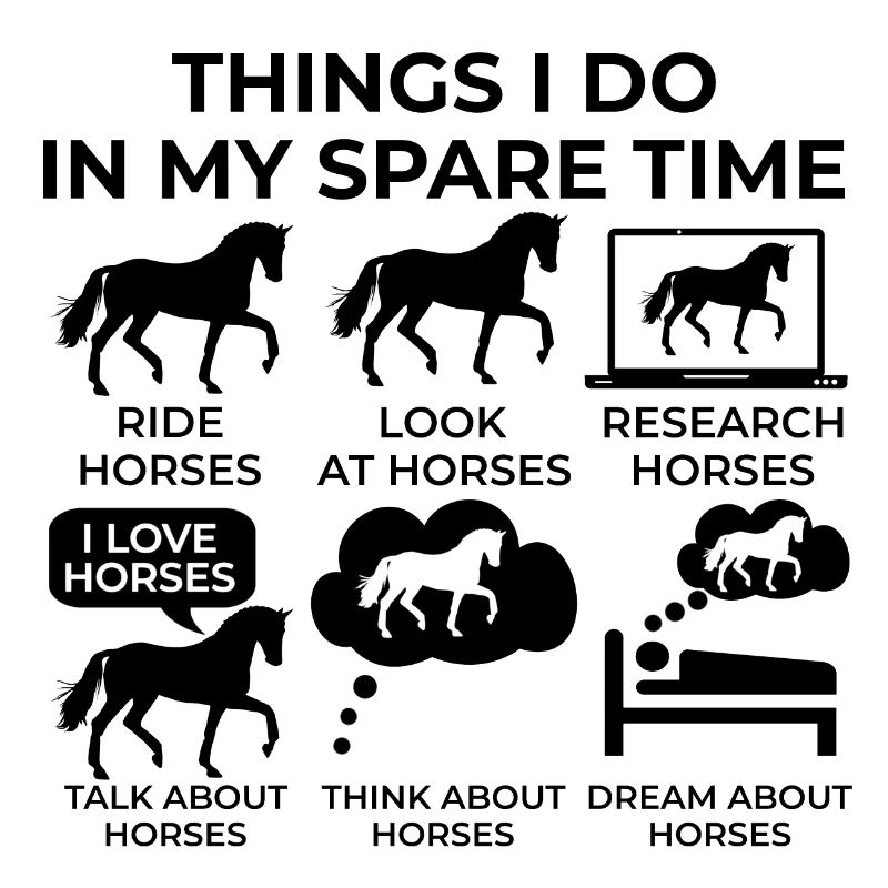 Choses que je fais dans mon temps libre - chevaux!