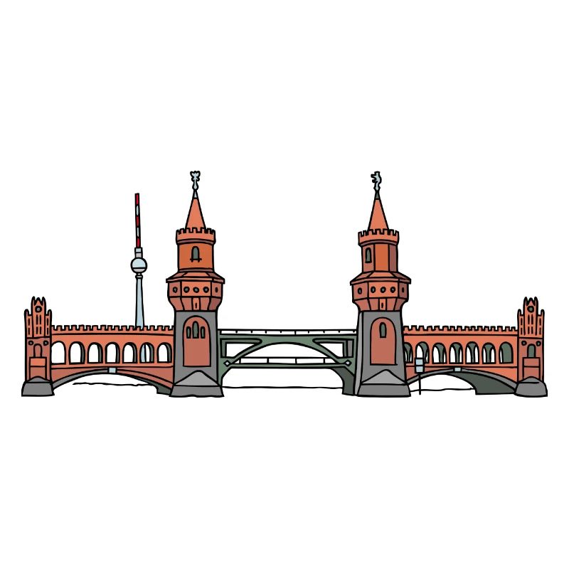 Oberbaumbrücke à BERLIN c