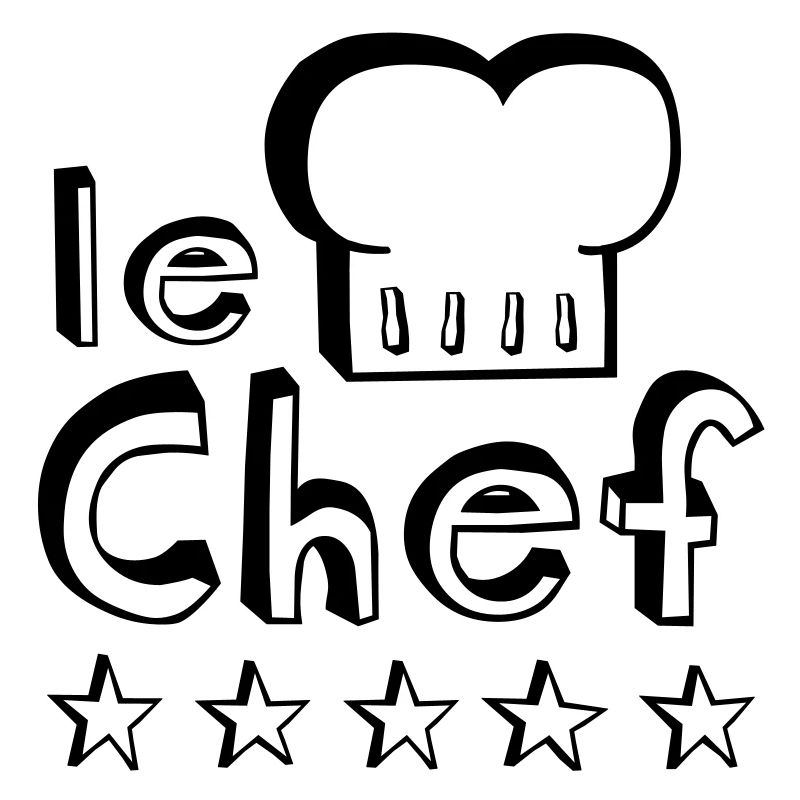 Le Chef Vater, Ehemann oder man Meister der Grill,