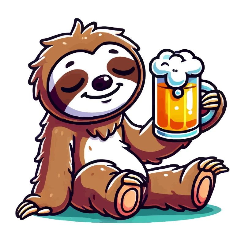 faultier bier comic