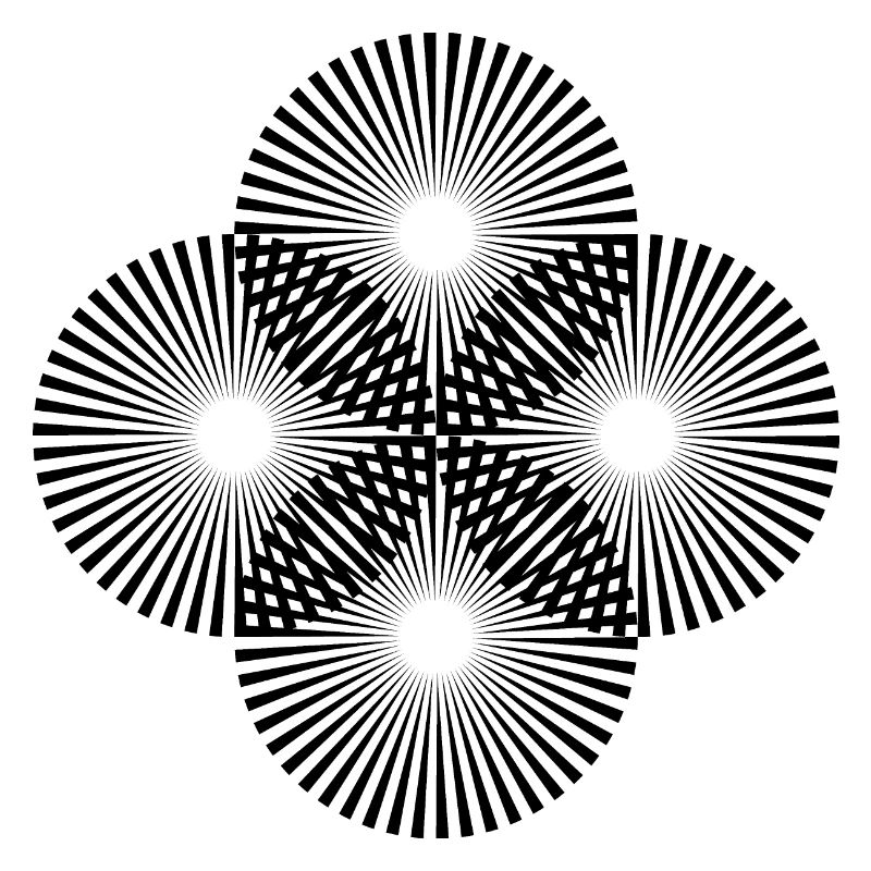 Illusion Geometrie Optische Täuschung Muster