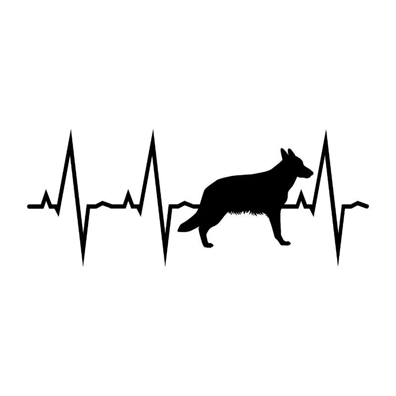 Deutscher Schäferhund Heartbeat Schwarz Geschenk