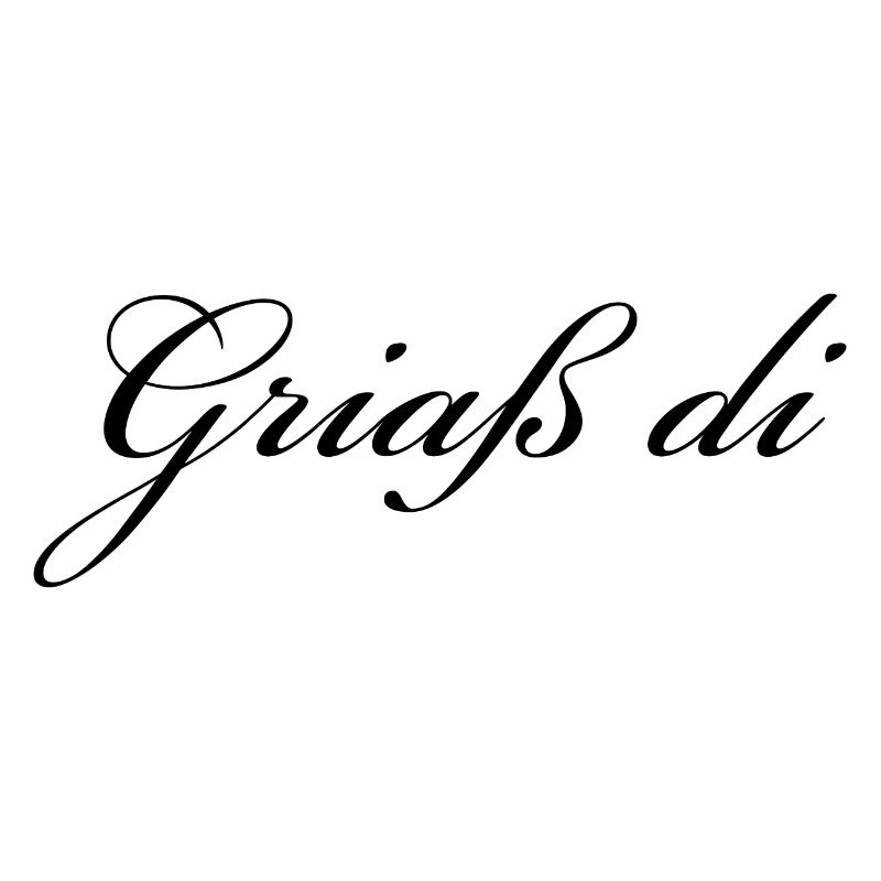 Griaß di - Allgäuer Design - Hallo