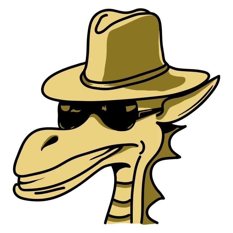 Drache Hut sonnenbrille cool comic Design