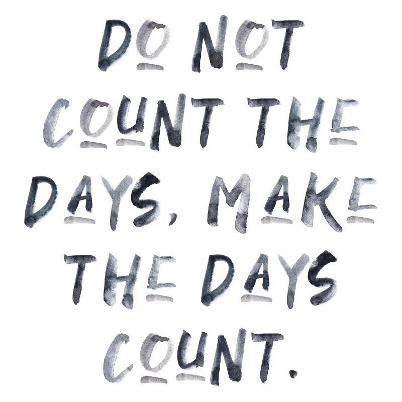 citations devis compter les jours motivation inspiration