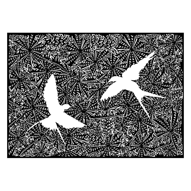 Schwalben / Seeschwalben im Flug