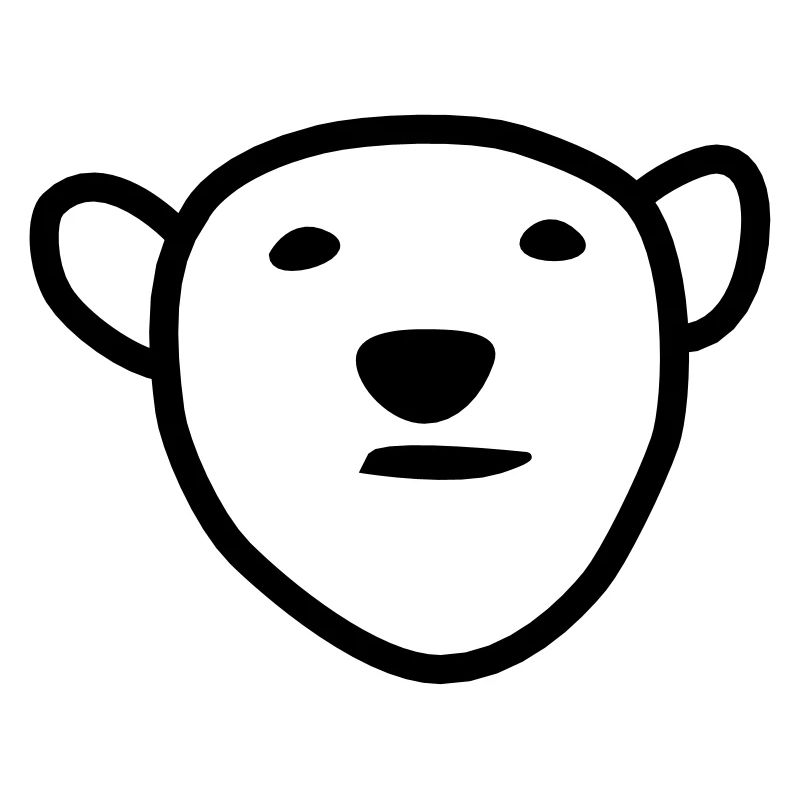 Polar bear head