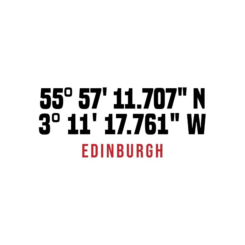 Edinburgh Coordinates Typo