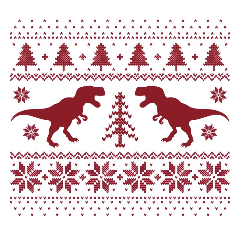 Dinosaurier-Weihnachtspullover