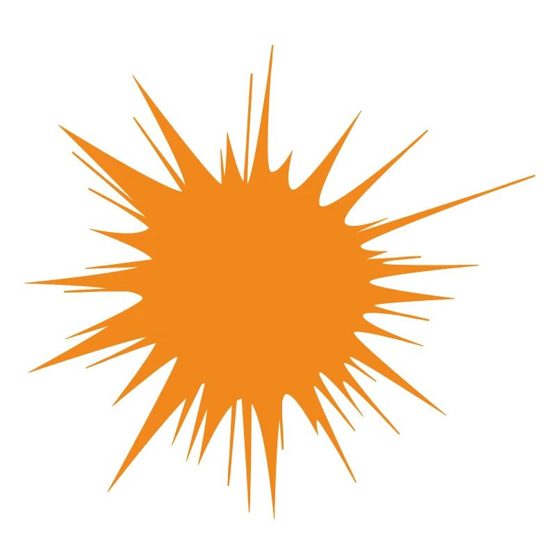 | flash | d’explosion | orange soleil Vectorgraphique