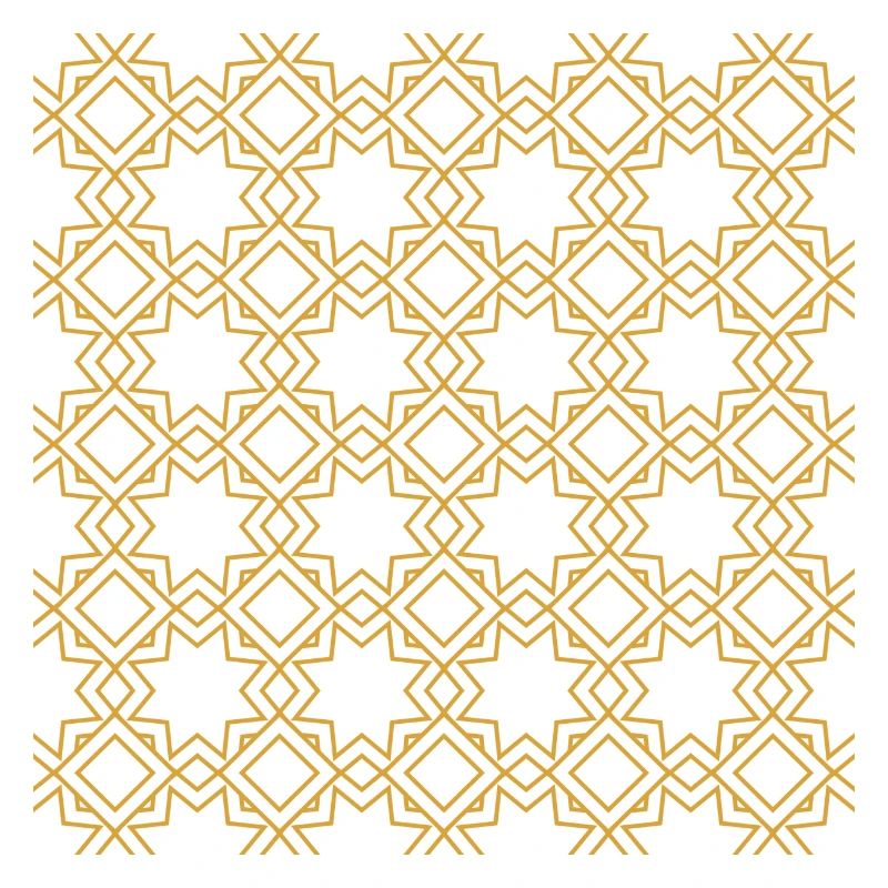 Golden arab islamic pattern
