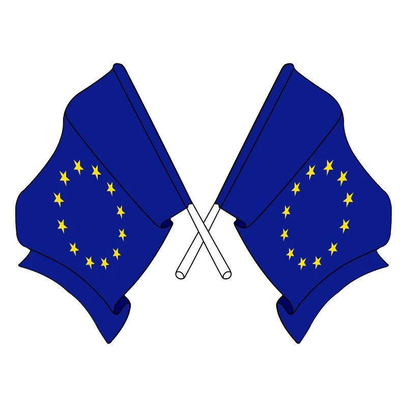 Deux drapeaux de l’Union européenne