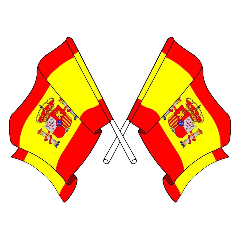 Deux drapeaux Espagne
