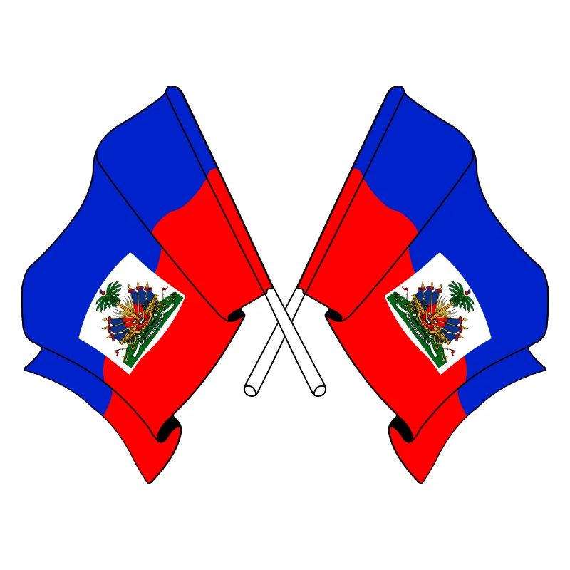 Deux drapeaux d’Haïti