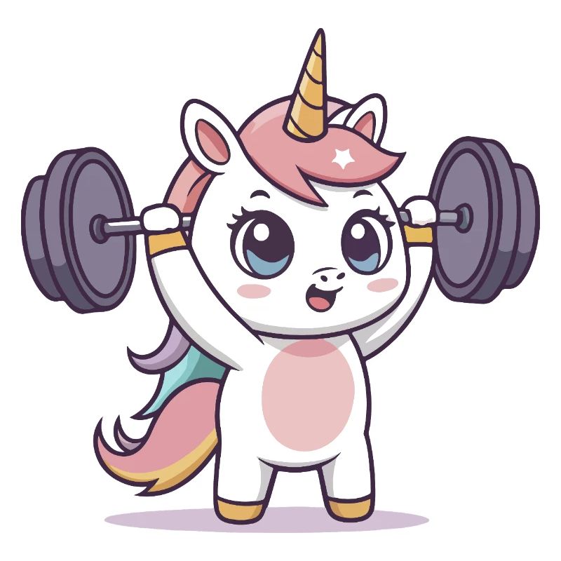 Einhorn-Athlet im Training
