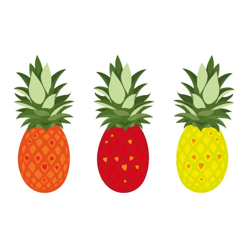 Colorful pineapple pattern for summer and leisure