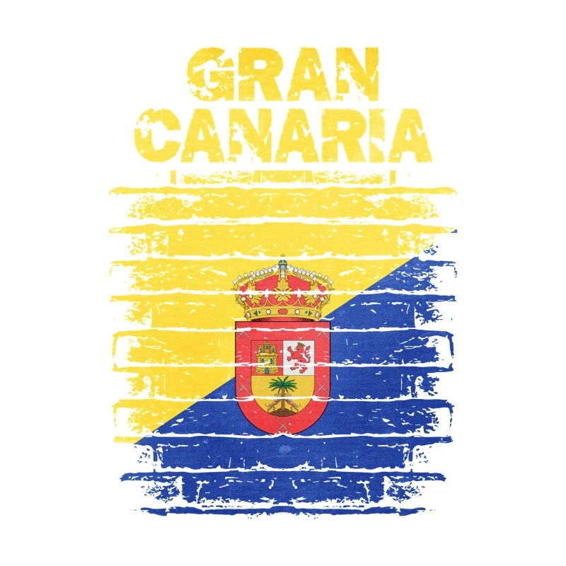 Guanche Flag Design auf Rustikaler Optik