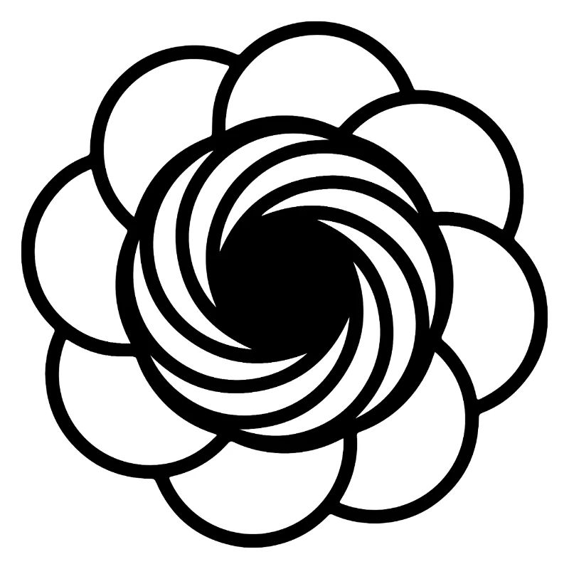 Kosmische Vortex-Blume