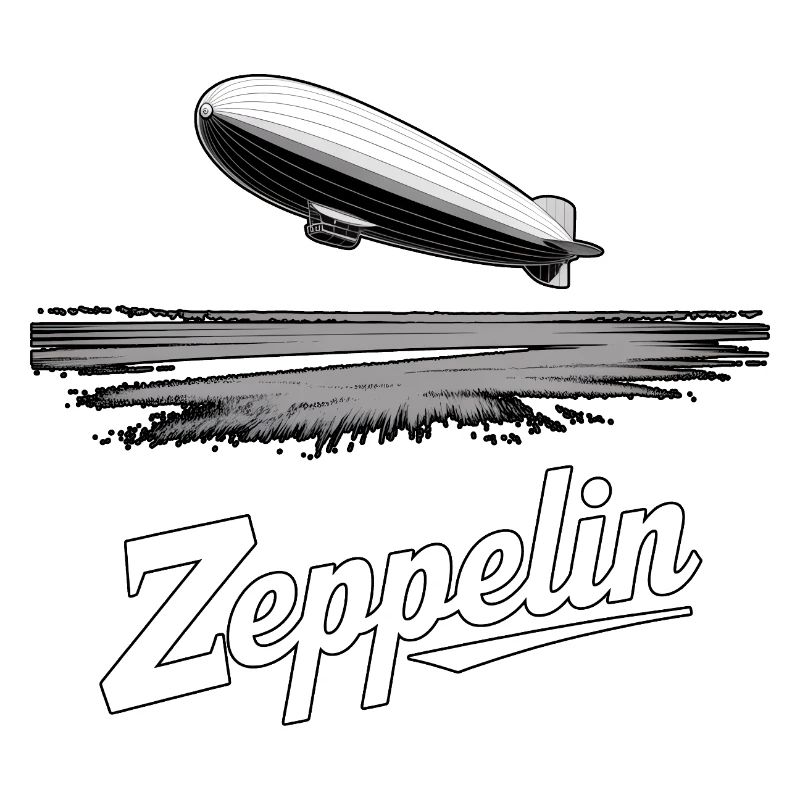 Dirigeable Zeppelin Rétro Vintage