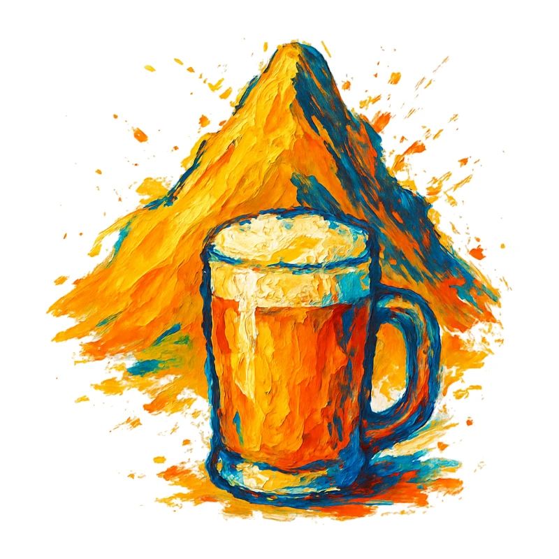 Explosion de couleurs de la bière Summit