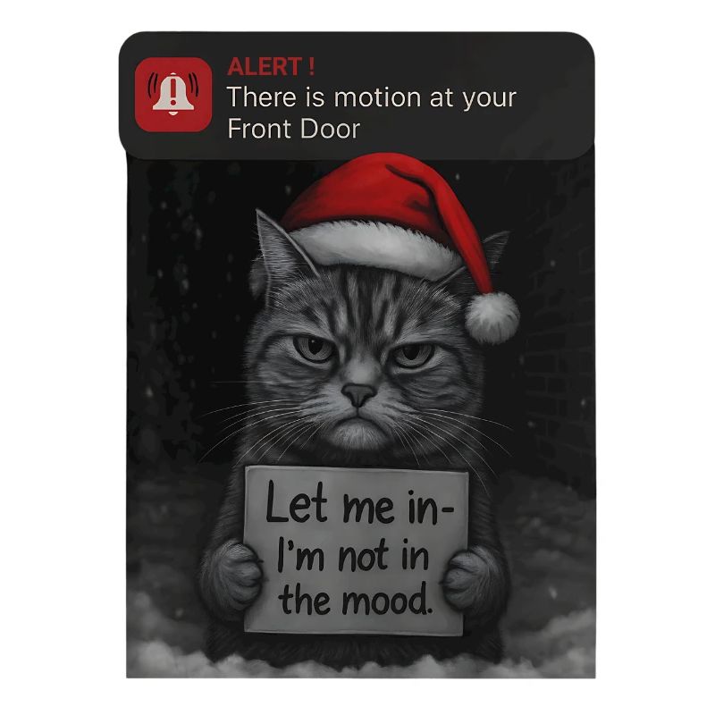 Chat Noël avec des chats drôles
