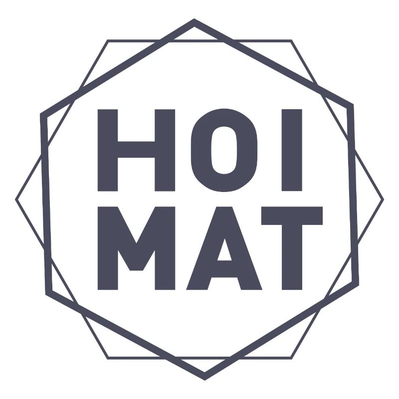 Geometric HOIMAT Hexagon Text