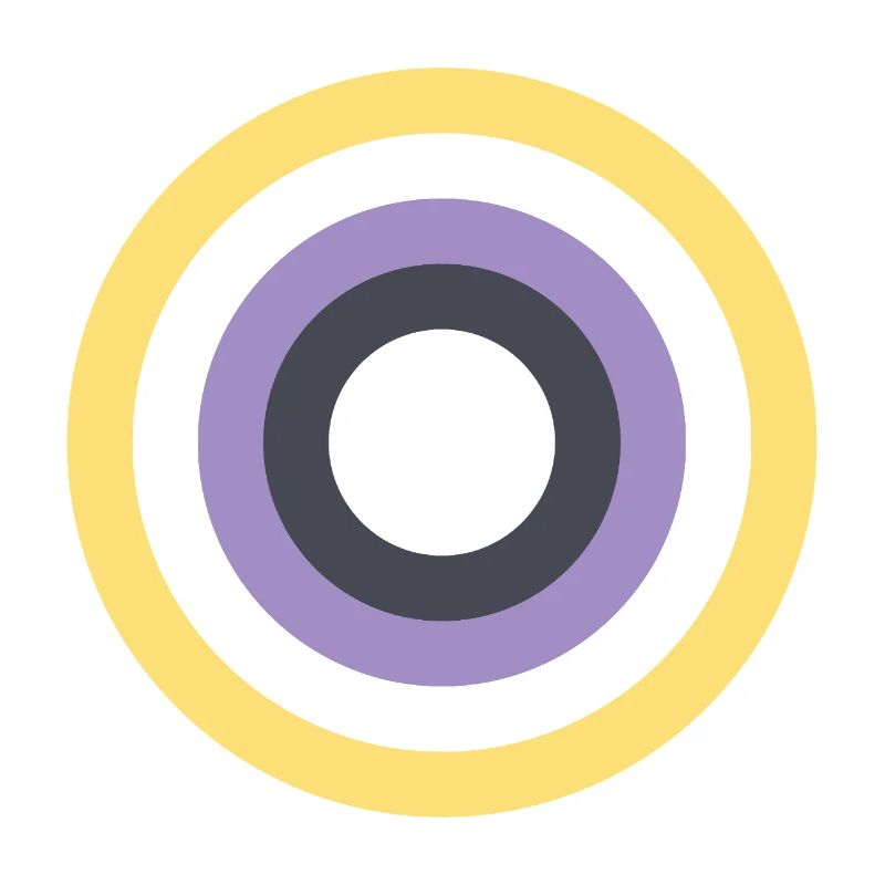 Concentric Ring Palette LGBTQ Non Binary