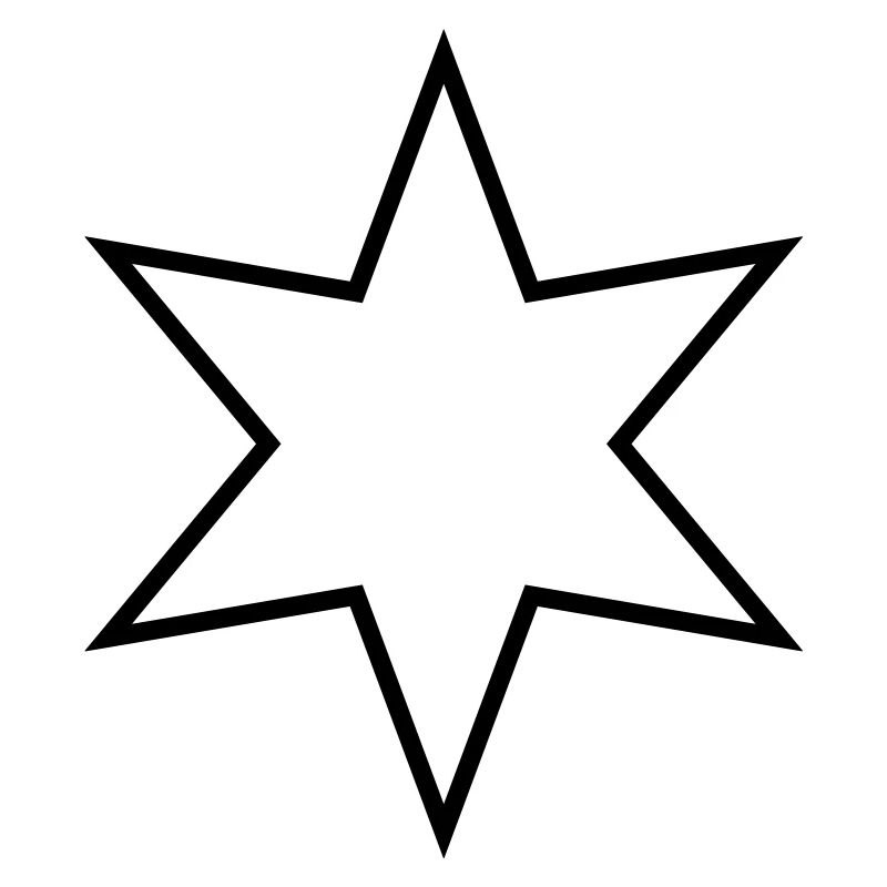 Étoile à six branches - étoile à six branches