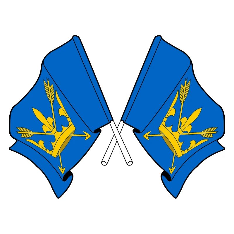Drapeaux du Suffolk croisés