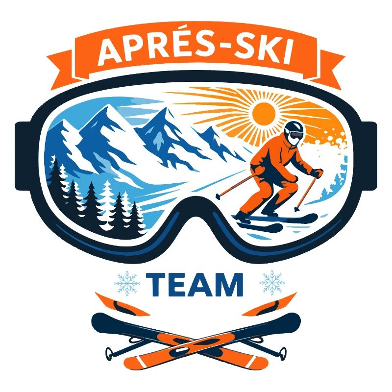 Apres Ski Team Comic Design