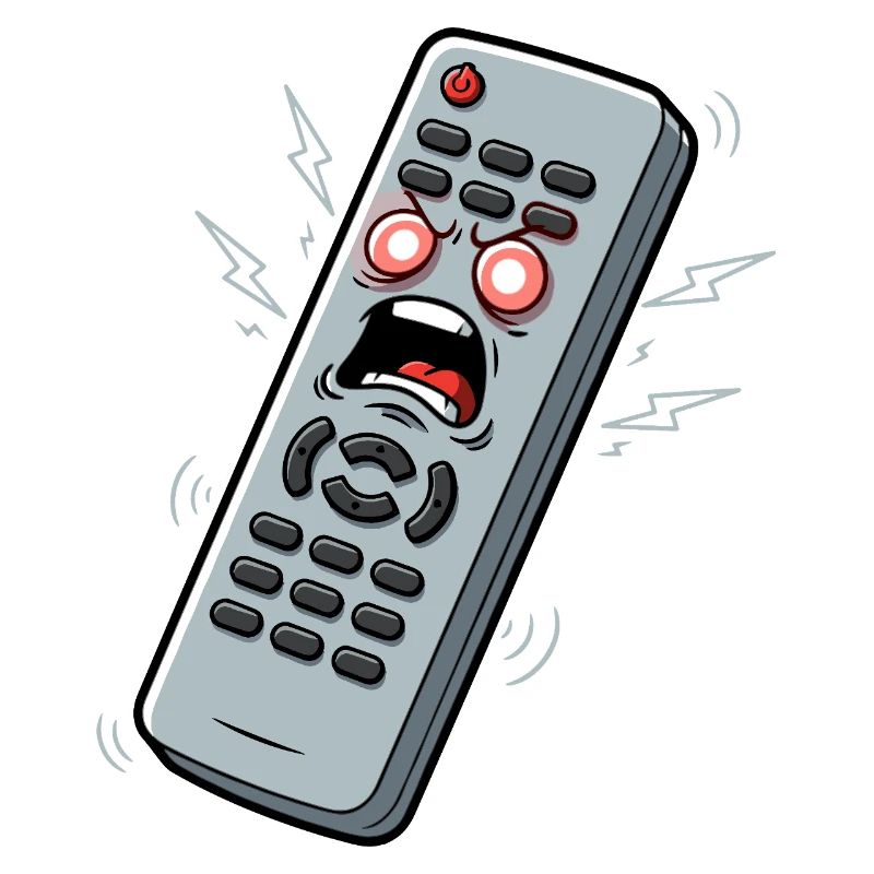 Screaming Remote Control Cartoon