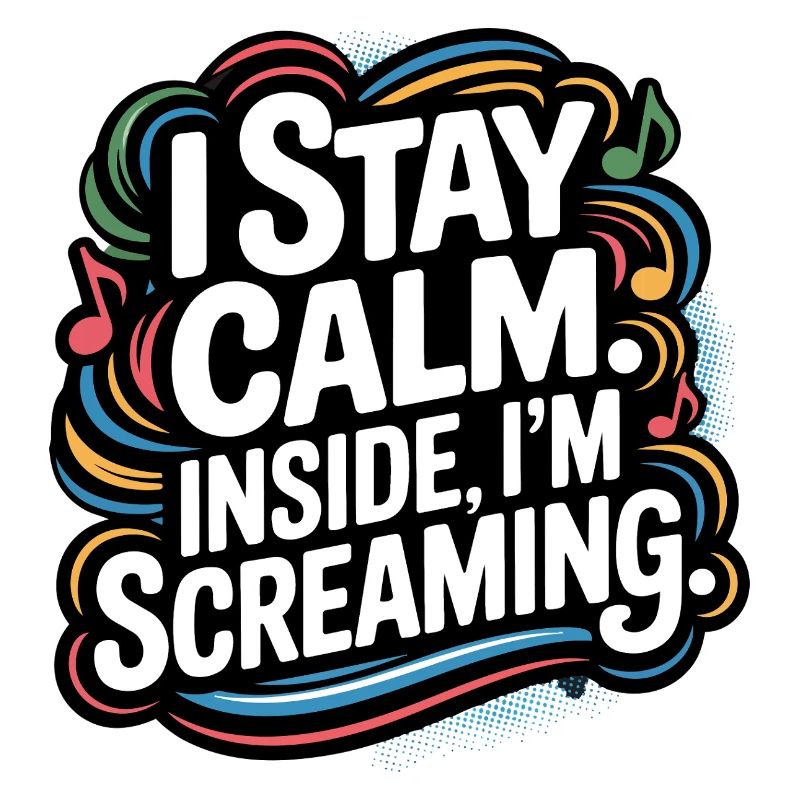 I'm calm – inside I'm screaming