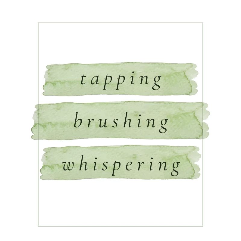 Tapping Brushing Whispering | ASMR Trigger Design