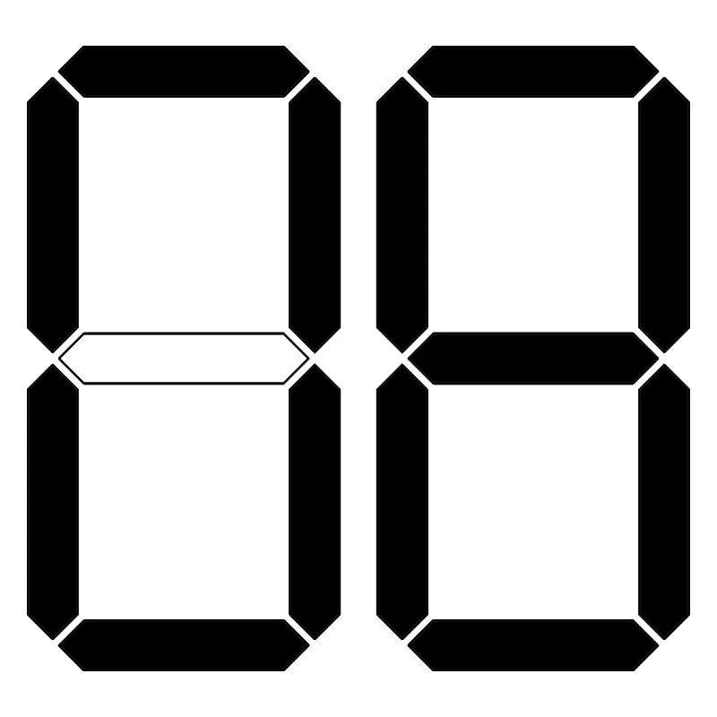 NUMBER 08 Zero Eight Birthday Gift Digital