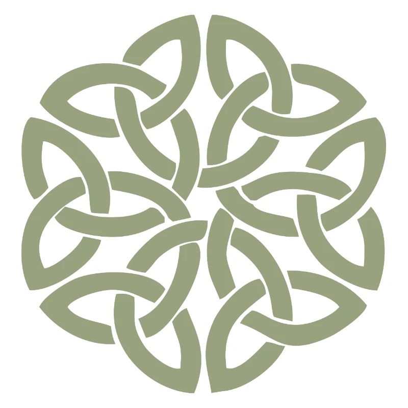 Circular Celtic Knot Interlace