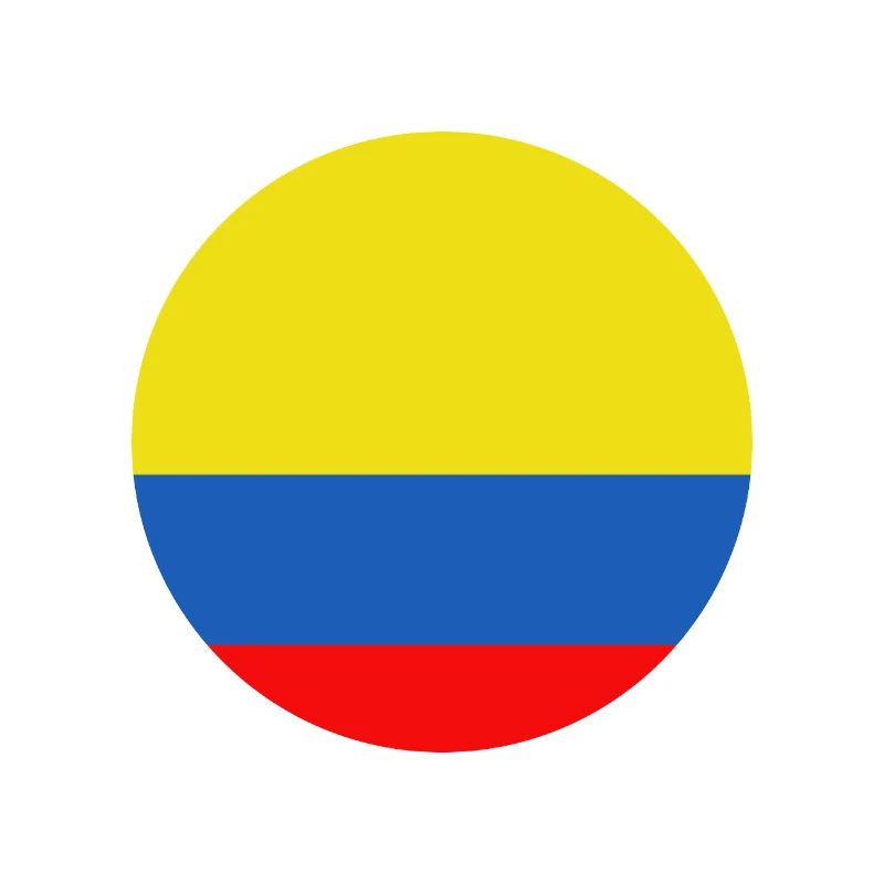 Drapeau rond de la Colombie