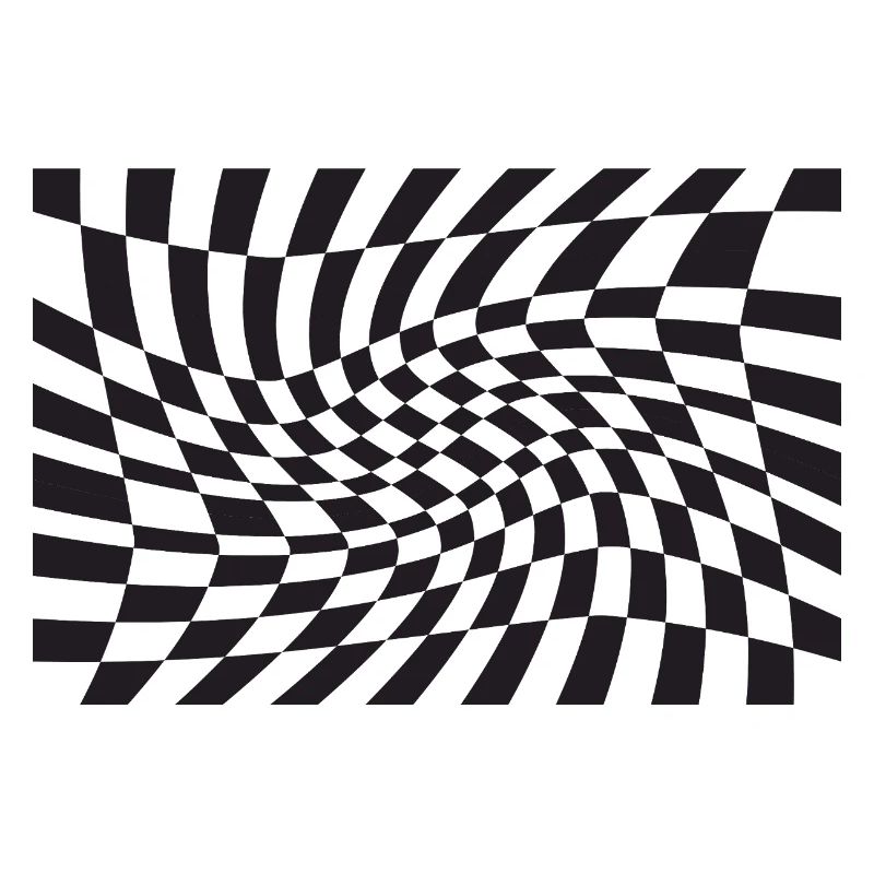 Spirale optique à checker déformé