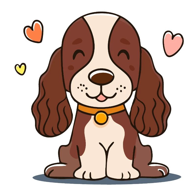 Chiot aux oreilles duveteuses (comic chibi)