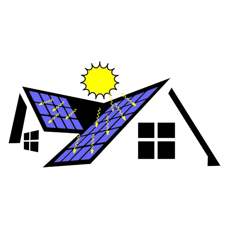 House with solar panels 2