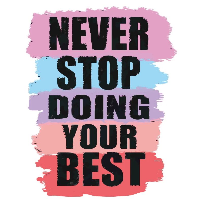 Conception motivante avec conception de texte en blocs de couleurs