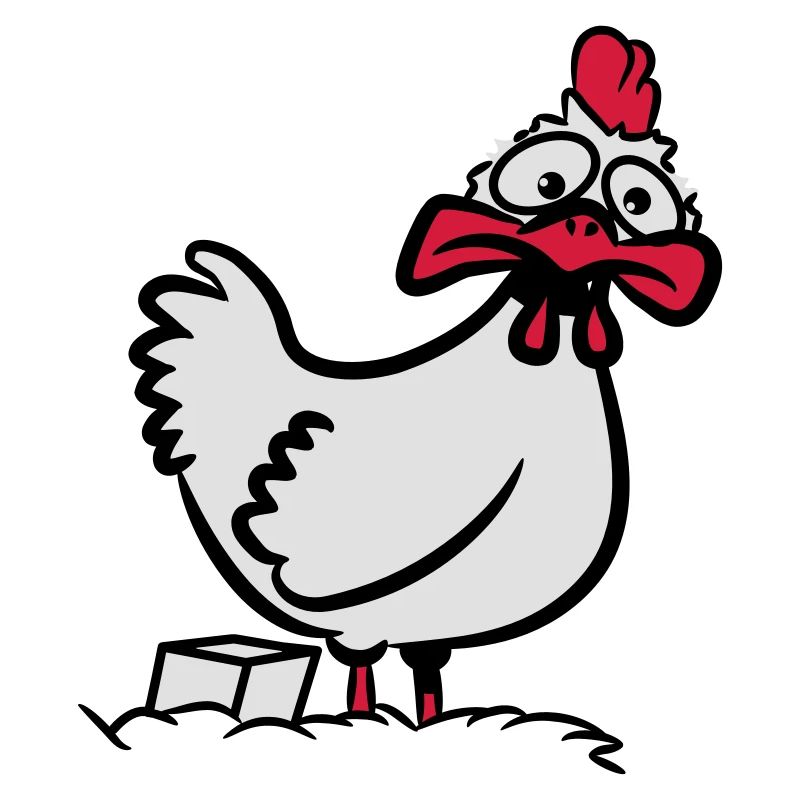 Poulet stupide pour animaux drôle