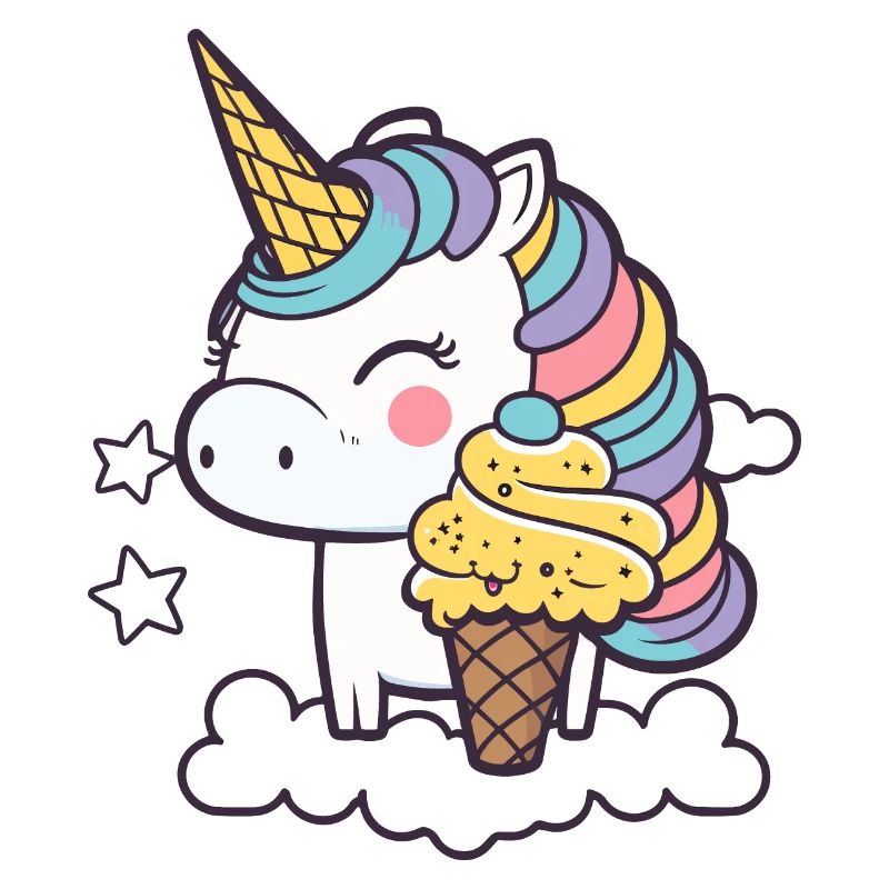 Eiscreme Einhorn