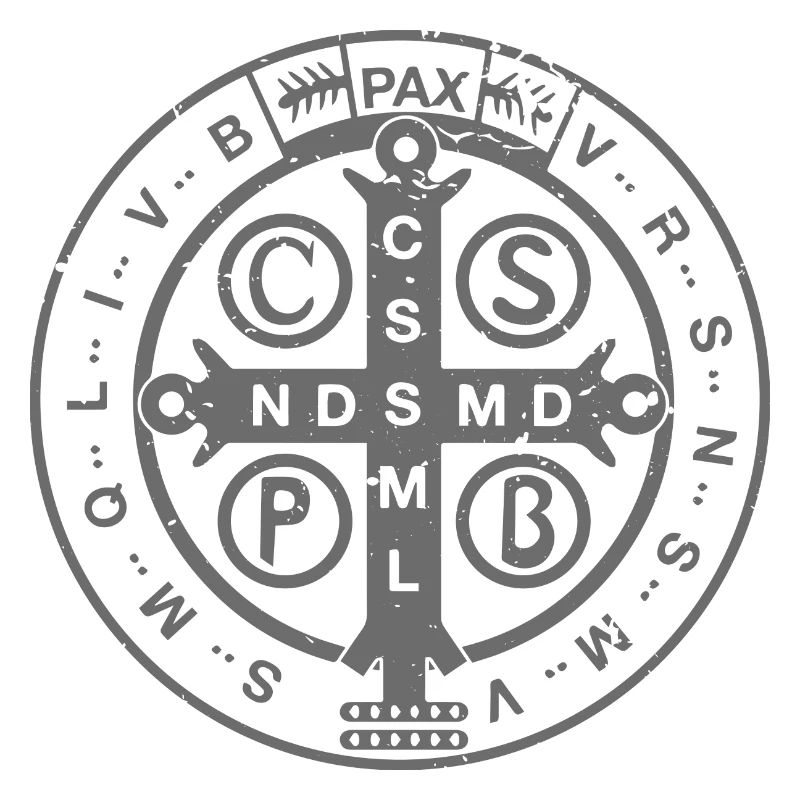 Médaille de Saint-Benoît religieux et catholique | Chrétien