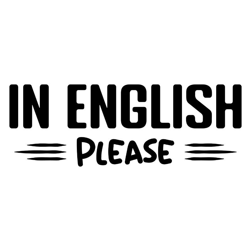 Auf Englisch bitte Lehrer Englisch Beruf Humor