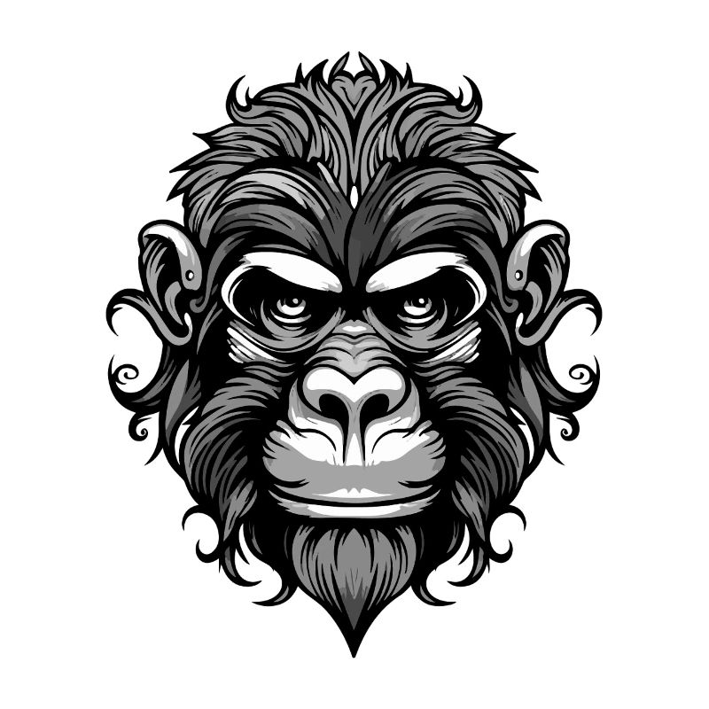 Affe Kopf